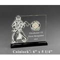 Coinlock Coin Display/ Award (6"x5 1/4"x3/16")